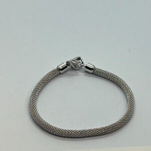 Vintage Bracelet in Silver Tone Metal Minimalist Sarah Coventry Chain Detail